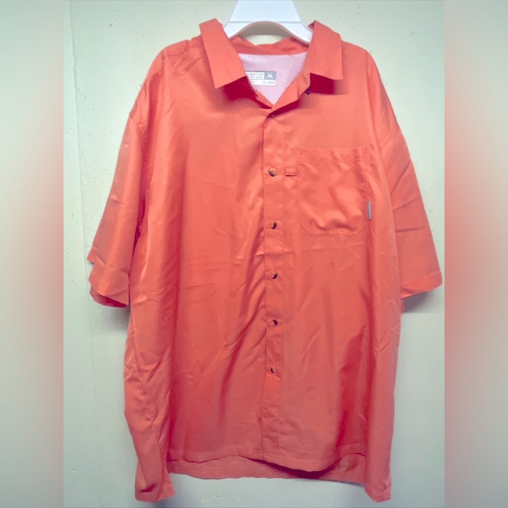 Momentum Comfort Gear Button Down Fishing Shirt Size XXL 50 UV Protection